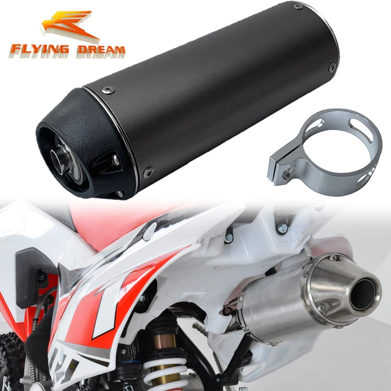 Noise Reducer Alloy Exhaust Muffler 38mm For Chinese Dirt Pit Monkey Bike ATV  Dax Motorcycle 125cc 140cc 150cc 160cc 190cc