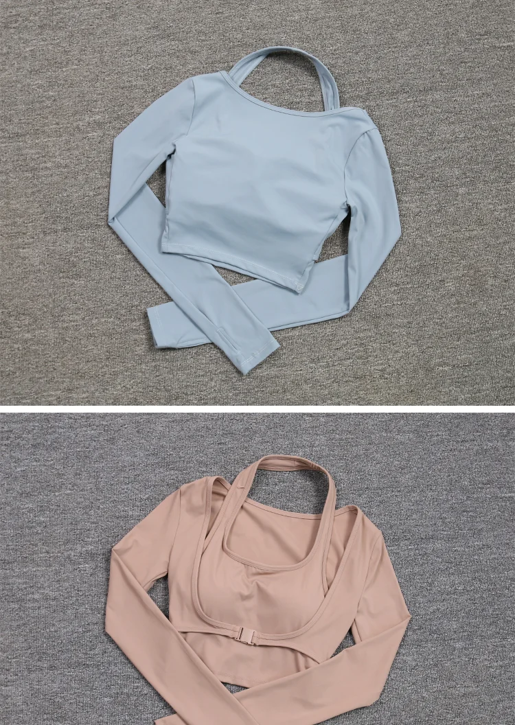 Hängenden Hals Yoga Anzug Abnehmen Sport Workout Frauen Sexy Outdoor Tennis Tops Unterwäsche – Detail 5