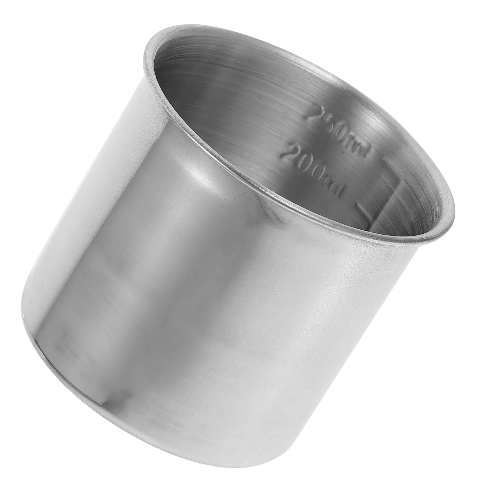 

Baking Measuring Cup Stainless Steel Kitchen Tool Rice Beans Corn Container Precise Scale Non Stick Utility Beaker