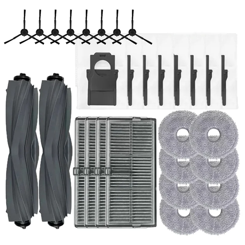 

B07B-For Dreame Bot X30pro Ultra/ Plus Accessory Main Side Brush Filter Dust Bag Robot Vacuum Cleaner Replacement Parts