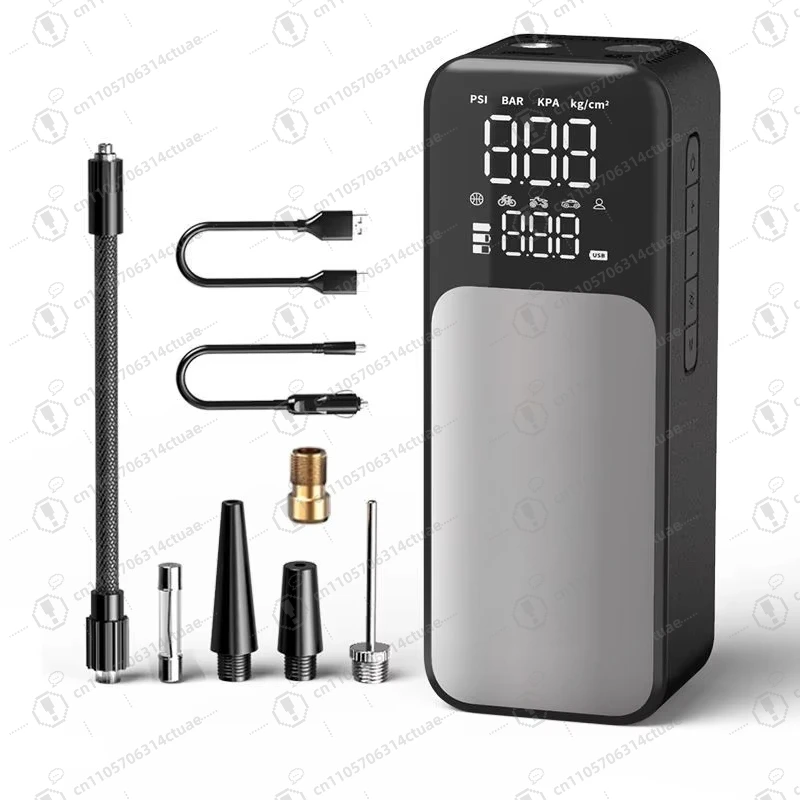 

Portable Mini Self-Powered ABS Electric Tire Inflator - Handheld 2-in-1 Car Charger & Air Pump for Vehicle Emergency