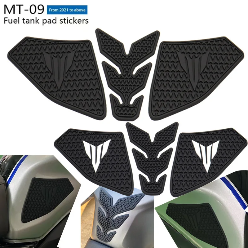 

FOR YAMAHA MT09 MT-09 SP MT 09 2021 2022 2023 Motorcycle Accessories Non-slip Side Fuel Tank Stickers Waterproof Pad Rubber pad