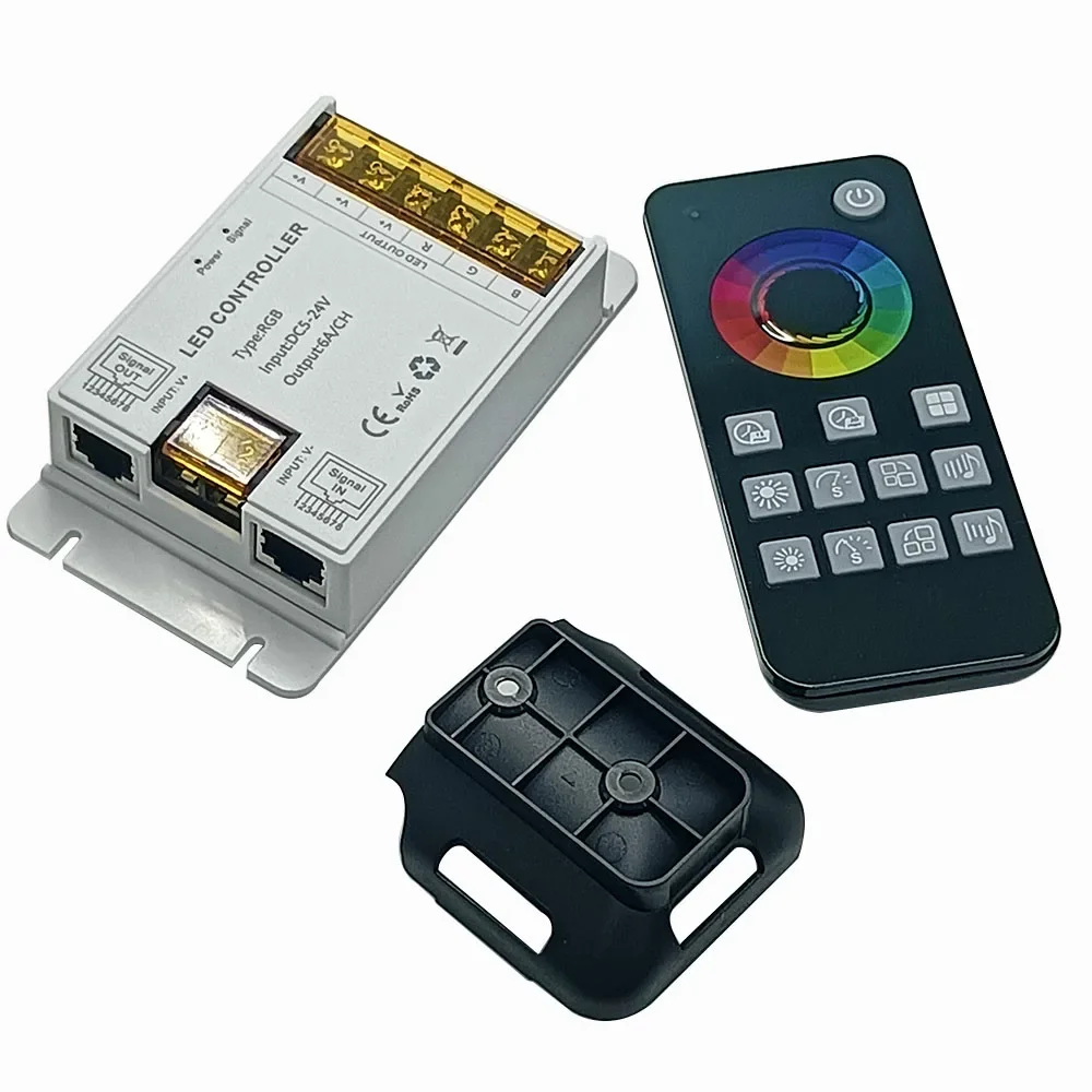 

LED 5050 Strip Wireless Switch Music Controller Monochrome Dual Color RGBW RGBCW 1-5 Network Port Synchronous Touch Dimmer