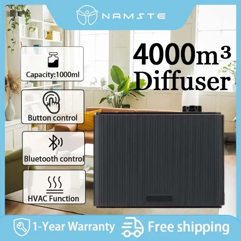 NAMSTE 스마트 타이밍 향기 공기 기계, HVAC 향기 디퓨저, 가정용 블루투스 스마트 향기 방향제, 4000 m³