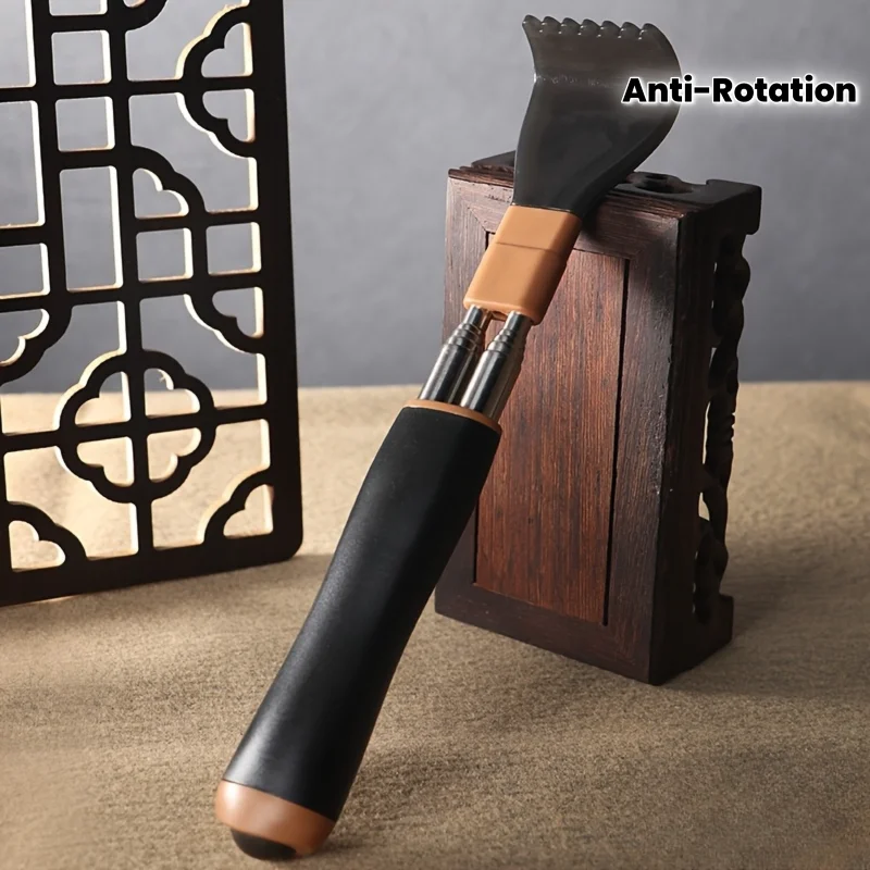 Telescopic Back Scratcher, Anti-Rotation Metal Back Scratcher with Non-slip Handle, Portable Extendable Back Massager Scratcher