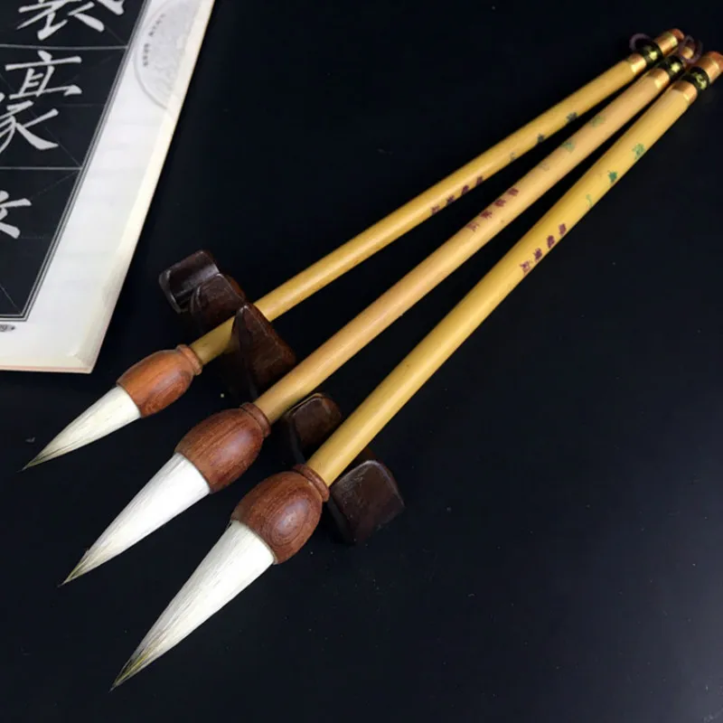 Chinese Traditional Painting Calligraphy Brush Set Woolen Purple Rabbit Hair Writing Calligraphy Brushes Tinta China Calligraphy