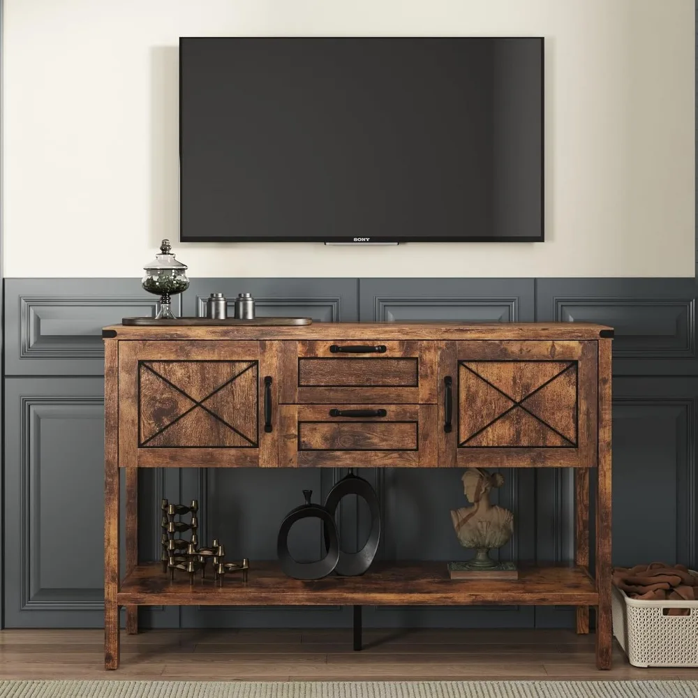 خزانة جانبية للمزرعة الريفية مع أدراج تخزين وخزانة سفلية للمطبخ #4