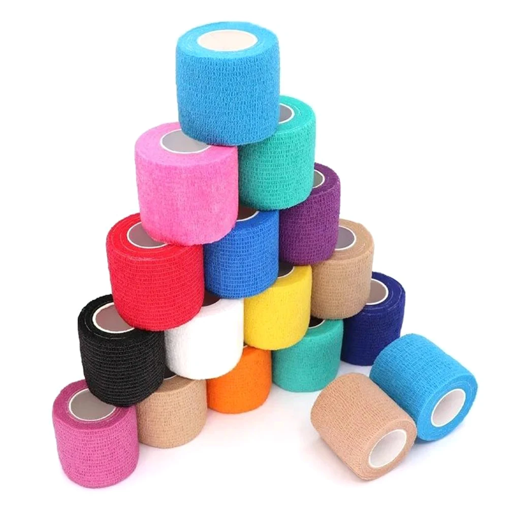 Breathable Elastic Bandage Anti slip and shock-absorbing Palms /Wrists Sport Wrap Tape Elastic Self Cling Self - Adherent Tape