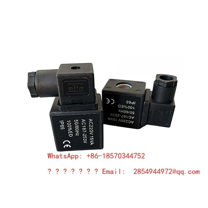 Pneumatic Solenoid Valve Air Compressor Electronic Drain Valve Coil AC220V 15VA AC187-253V 50/60HZ view 3