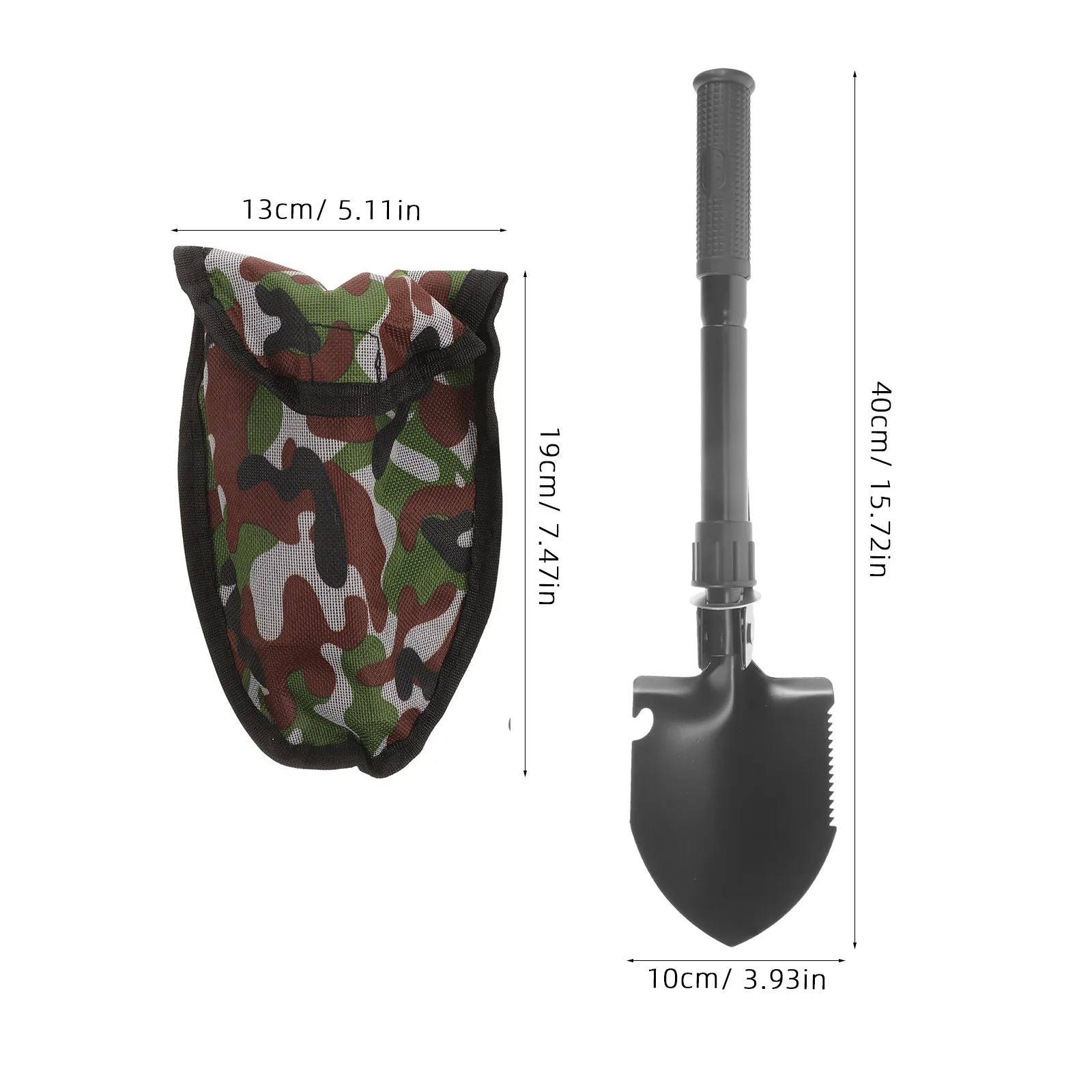 

Metal Shovel Sand Scoop Digging Tool for Gardening Camping Landscaping Beach Treasure Hunting Cloth Sheath Efficient