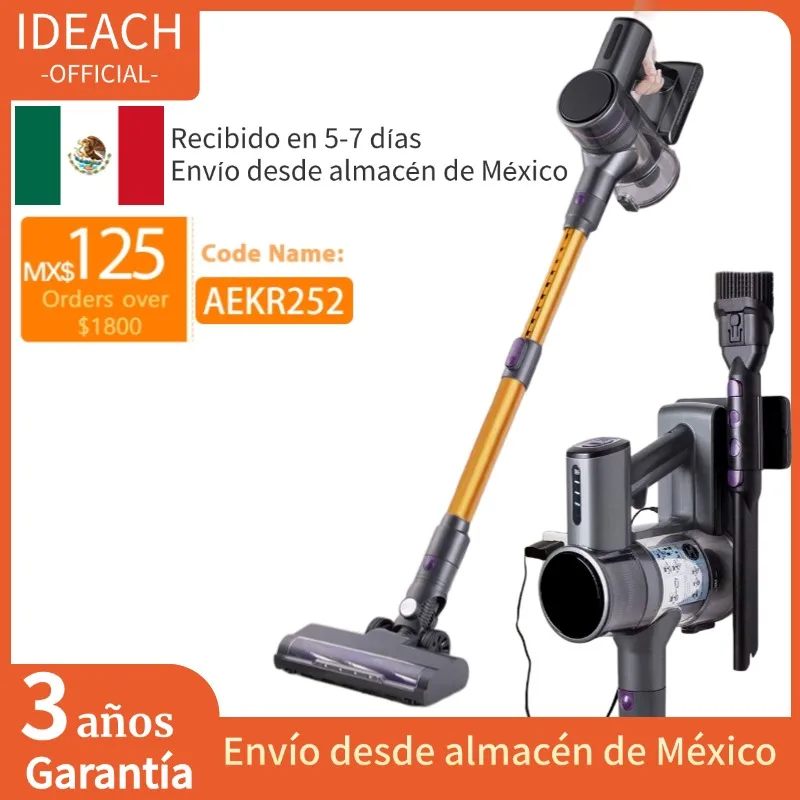 Leistungsstarker kabelloser Handstaubsauger für zu Hause, 30 kPa starke Saugkraft, vertikaler elektrischer Besen, kabelloser LED-Beleuchtungsreiniger