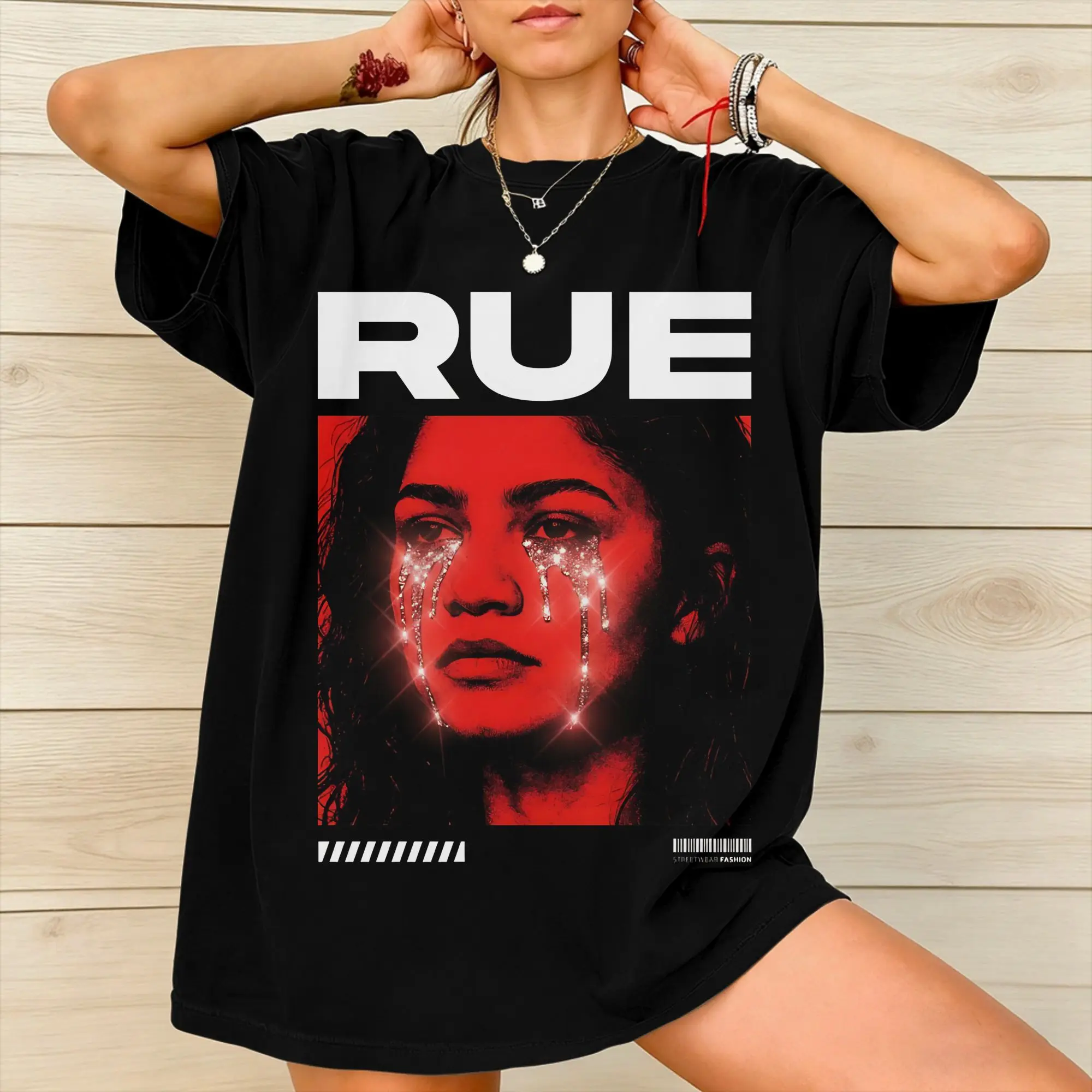 Ruby Rue Zendaya Accessories Unisex T Shirts 100% Cotton Tee Graphic Printed  T-shirt Clothes