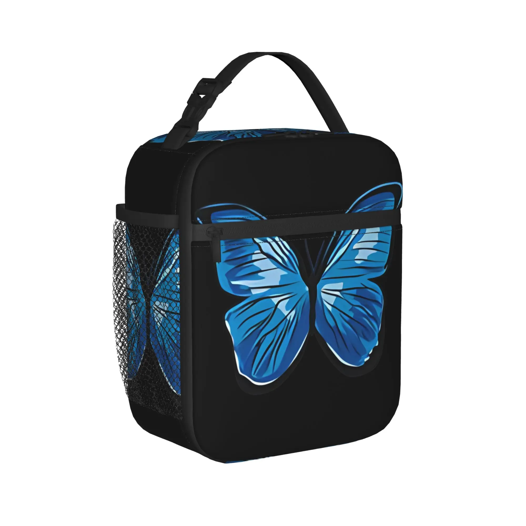 Blue Butterfly Insulated Lunch Bags Thermal Bag ,Lunch Container Life Is Strange Game Leakproof Tote Lunch Box Girl Boy School