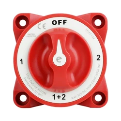 E-Series M10 4 Position 32V 350A Luminous 2 12V Battery general key AFD Isolator Rotary Switch For Marine Boat Truck RV
