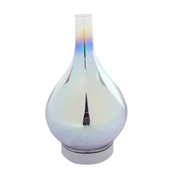 3D  Glass Vase Shape Air Humidifier With 7 Color Led Night Light Aroma Essential Oil Diffuser Mist Maker Ultrasonic Humi