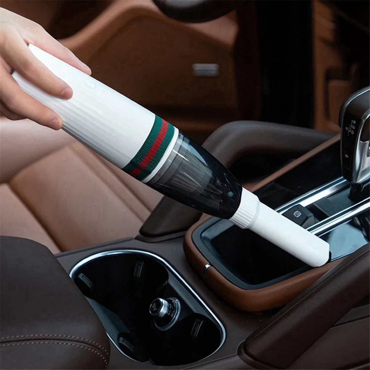 Ручной пылесос беспроводной перезаряжаемый мини-пылесос для домашней и автомобильной уборки (черный)