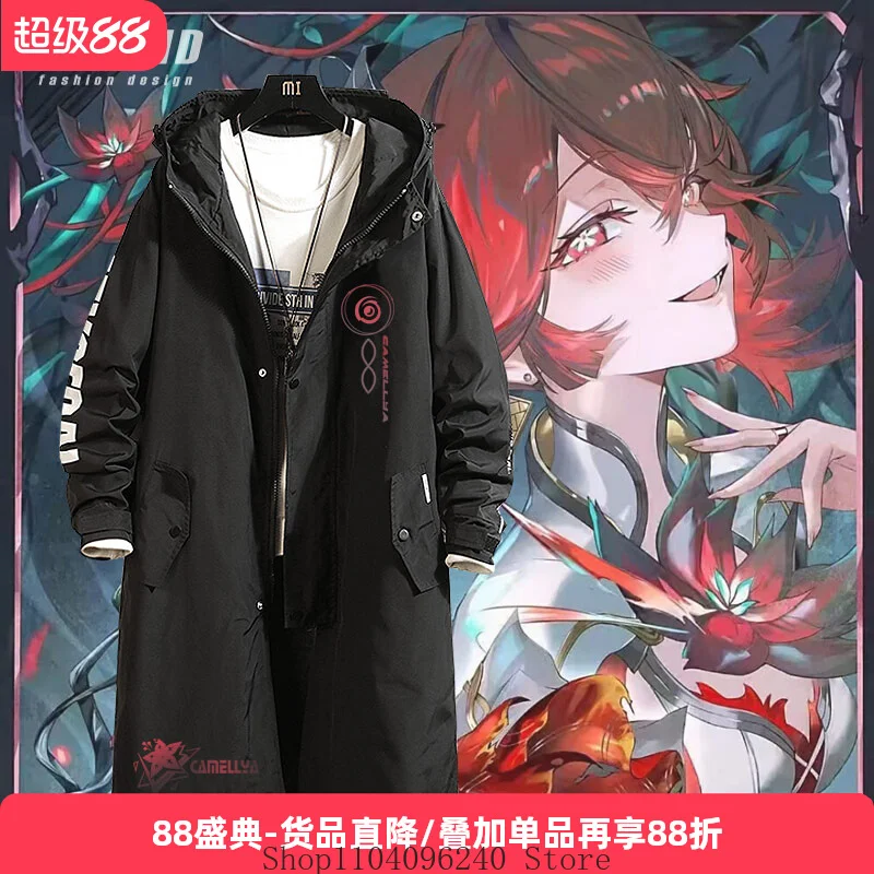 

Wuthering Waves Camellya Game Cosplay Costume Long Trench Coat Jacket Autumn Winter Fashion Casual Cool Unisex Windbreaker