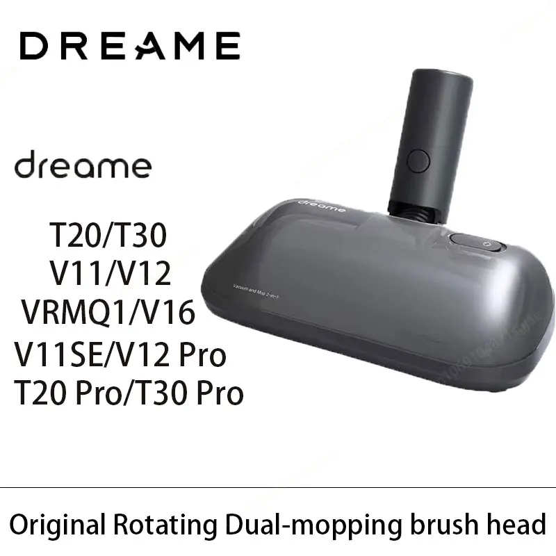 

Original Rotating Dual-mopping brush head for Dreame V11SE V12/V12 Pro V16 ,T20,T30,R10,R10 pro,R20 Vacuum cleaner accessories