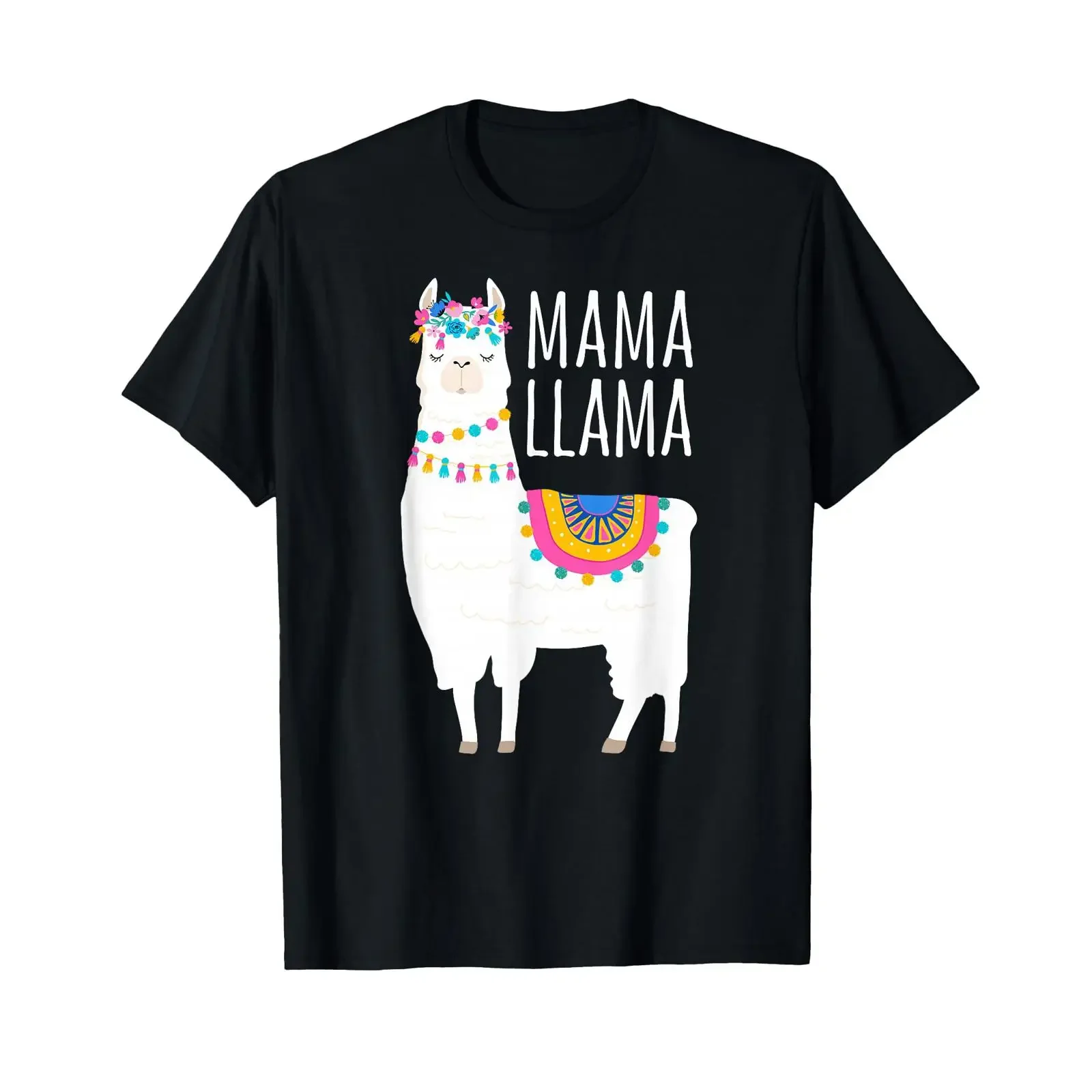 Mama Llama T Shirt for Women vintage Washed designer clothes Stylish graphic Breathable streetwear fashion homme Unisex Casual