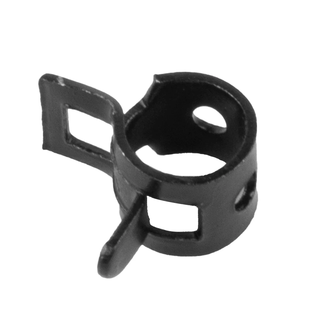 50 Pcs Spring Hose Clips Mini Hose Water Pipe 65 Manganese Steel Accessories Air Gas Black 5/6/7/8/9mm Hardware