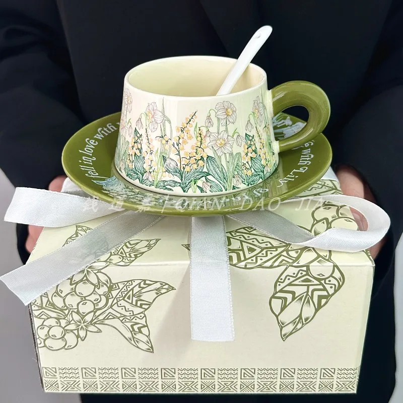 

Ceramic high-value exquisite retro girls afternoon tea cup