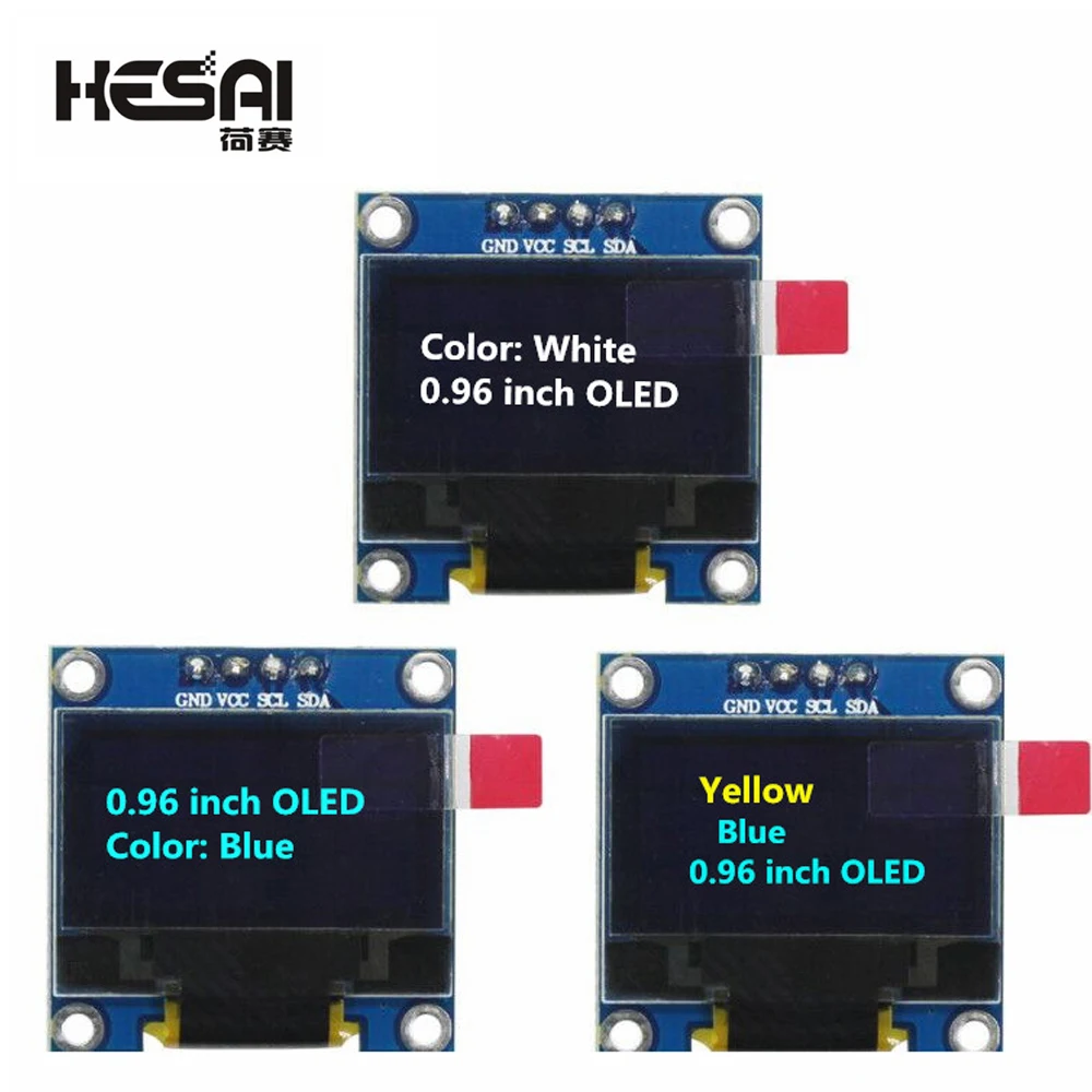 

0.96 inch IIC SPI Serial White/Blue/Yellow Blue/OLED Display Module SSD1306 12864 LCD Screen Board for