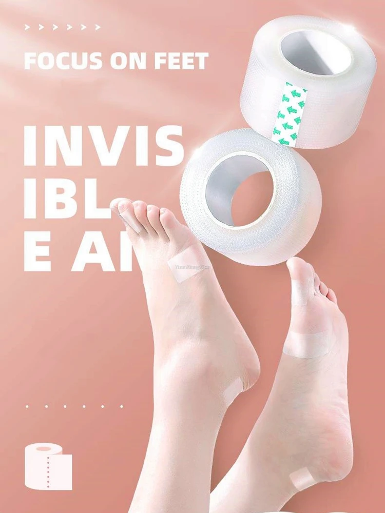 

1pcs Invisible Transpare 5M PE Invisible Heel Protector Foot Care Products Multifunctional Anti-wear Sticker Shoe Accessories