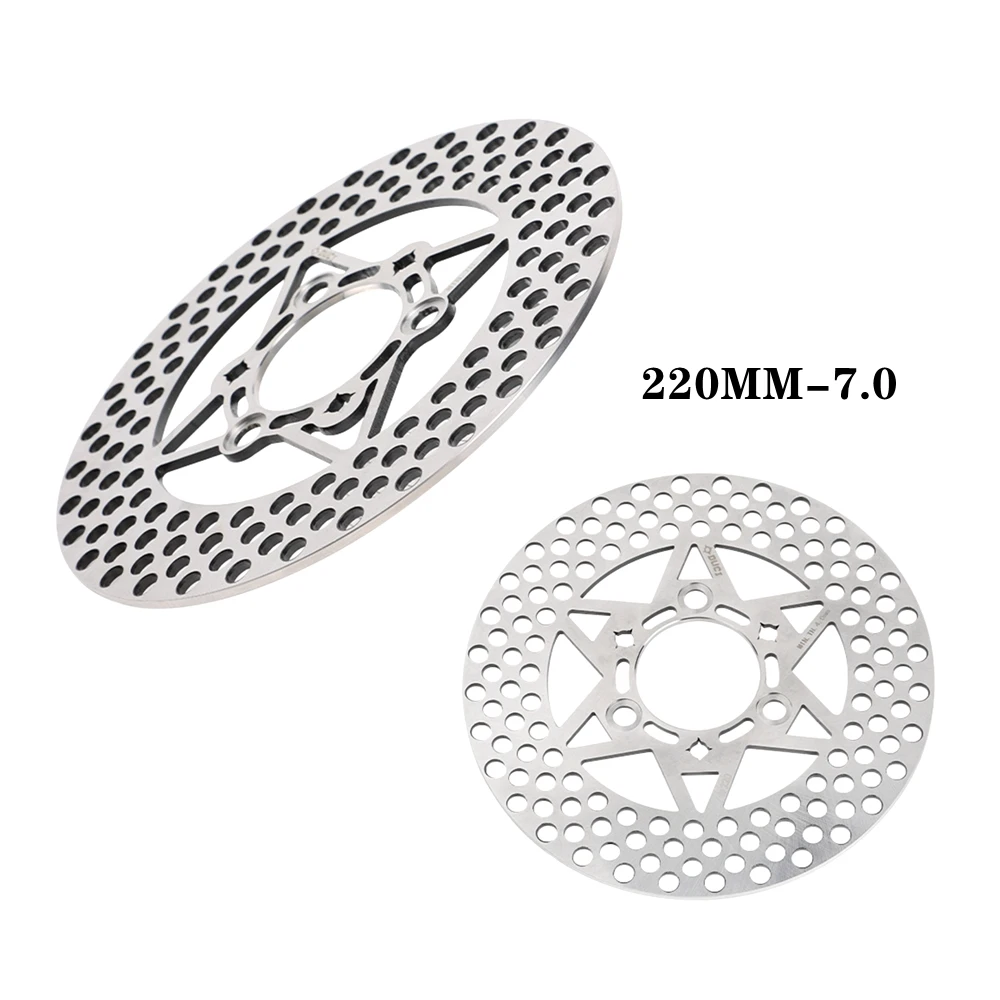 

Универсальный мотоциклетный передний и задний тормозной диск 220, фиксированный диск, роторный диск для Honda Suzuki Yamaha Niu Ninebot, скутер Dirt Pit Bike
