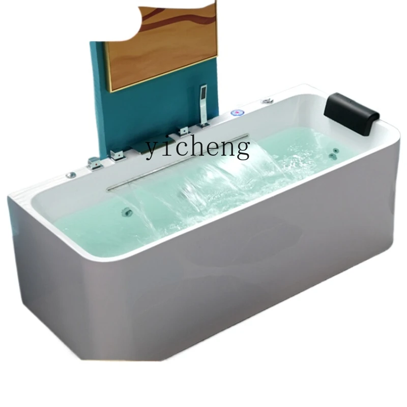 

ZC Home Acrylic Waterfall Surfing Jacuzzi Independent Constant Temperature Smart Bubble Bath