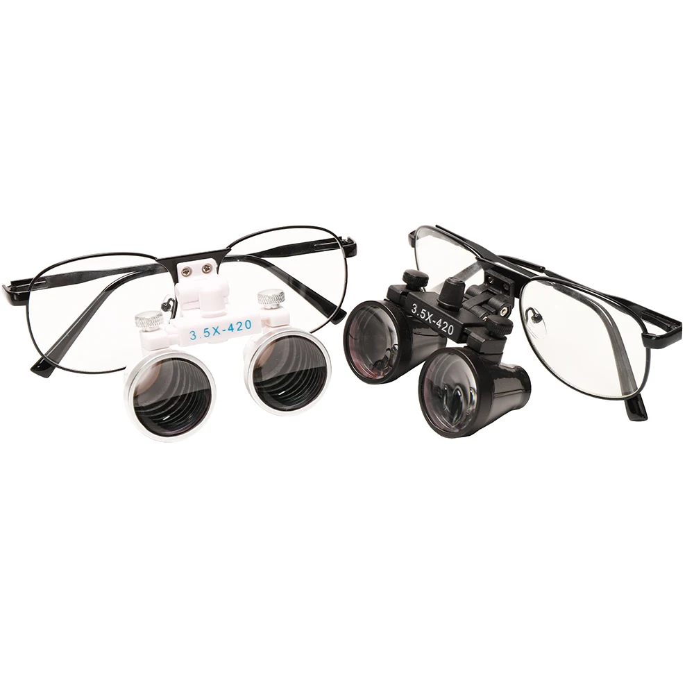 2.5X 3.5X Dental Loupes Surgical Binoculars Dental Magnifying Glasses Metal Frame Surgical Loupes