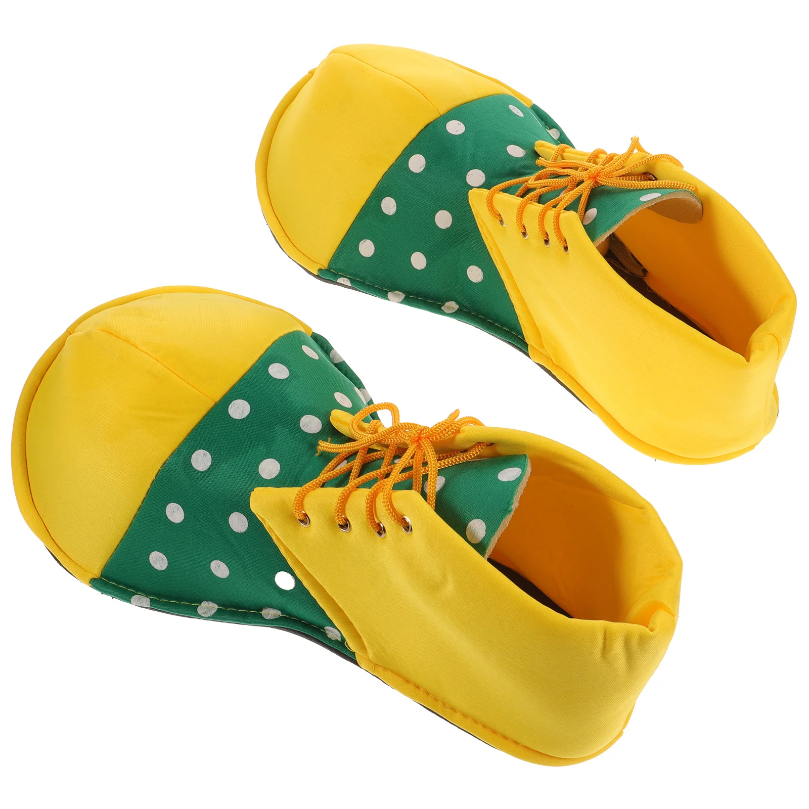 A Pair of Average Size Clown Shoes Dot Halloween Costume Clown Shoes for Women Men (02) clown shoes adult men