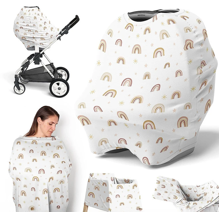 

Portable Multifunctional Breastfeeding Towel Household Safety Seat Sun Visor Wind Shield Baby Stroller Basket Cover Breast Cover