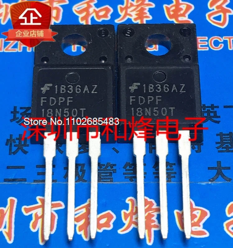 

(5PCS/LOT) FDPF18N50T TO-220F 500V 18A