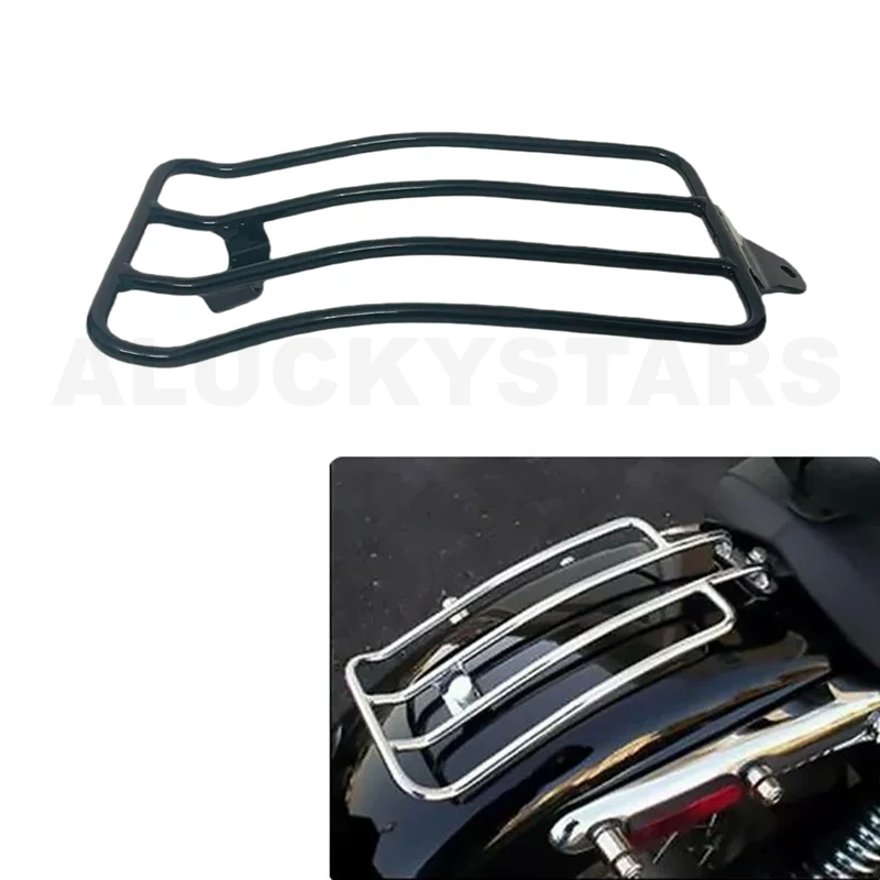 

Motorcycle Solo Seat Rear Luggage Rack Carrier For Harley Softail Street Bob FXBB 18-24