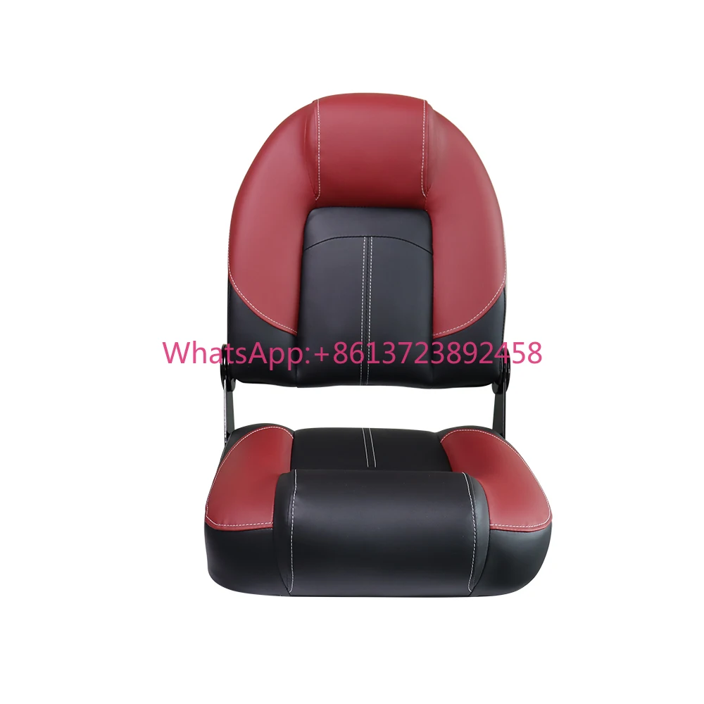 Marine Seating Red and Black Fishing Boat Seat One-stop High Quality Folding Boat Chair Marine Speed Seats