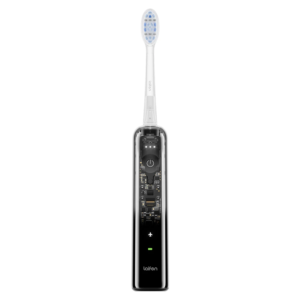 Laifen Wave Pro Elektrische Tandenborstel Dubbel Model Dagelijks Reinigingssysteem Slimme Druksensor 70 Dagen Superlange Batterijduur Ipx8 Waterdicht