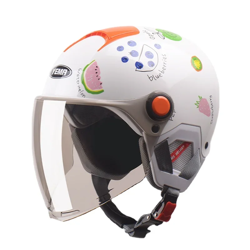 

YY Universal Baby Boy Summer Electric Car Motorcycle Helmet