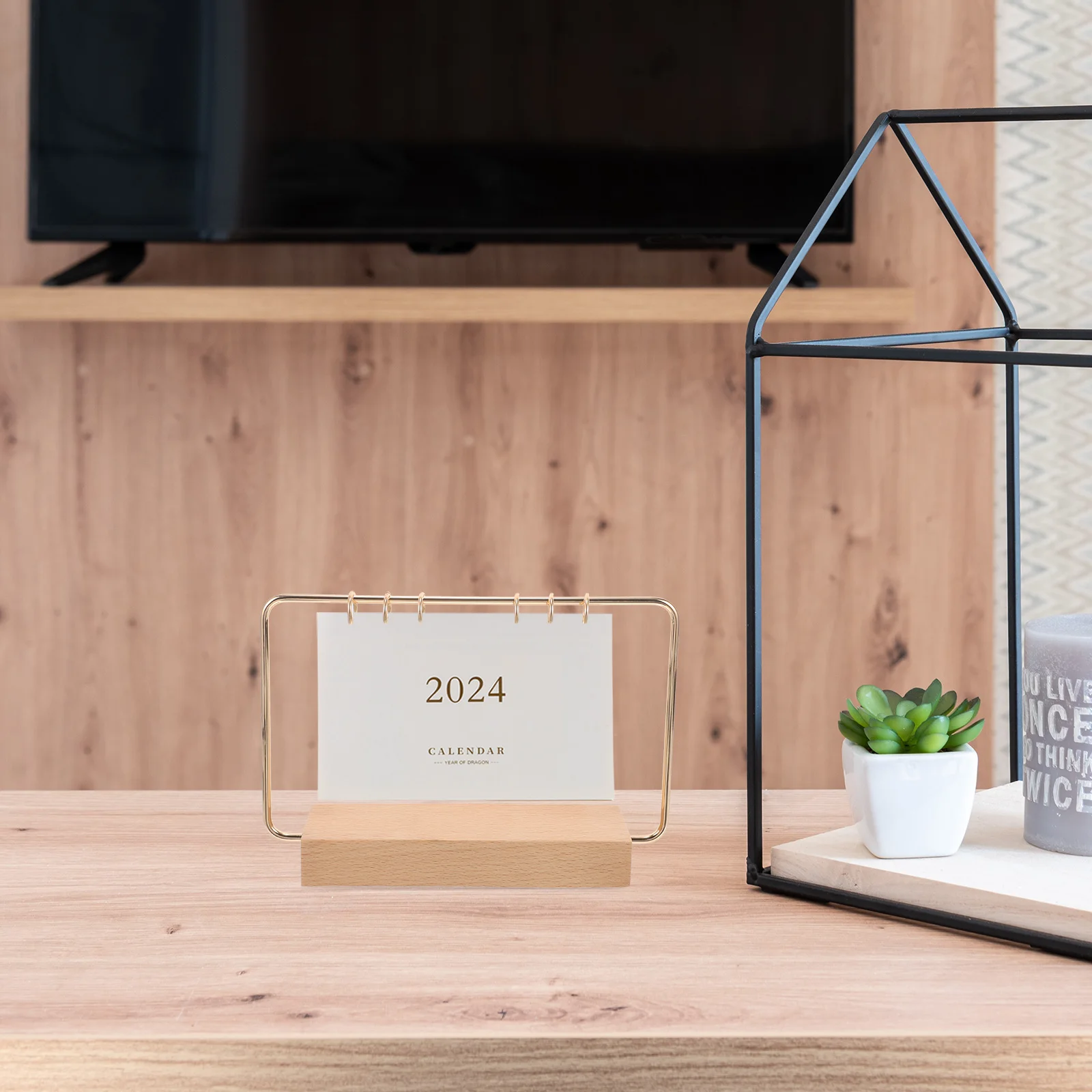 1 set Desk Calendar Base Rack Stand Holder Wooden PhotoBracket Home Office Supply Creative Craft Decor Gift Lightweight Portable