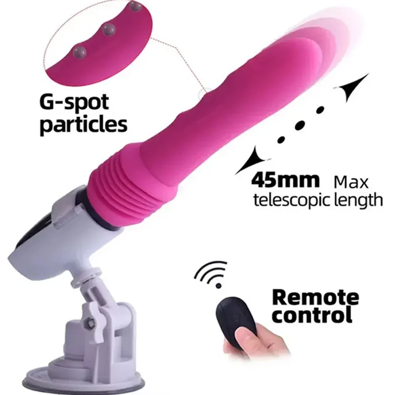 

Sex Telescopic Machine Automatic Pulling and Inserting Gun Machines Women's Masturbator Vibration Stimulation Massage Stick