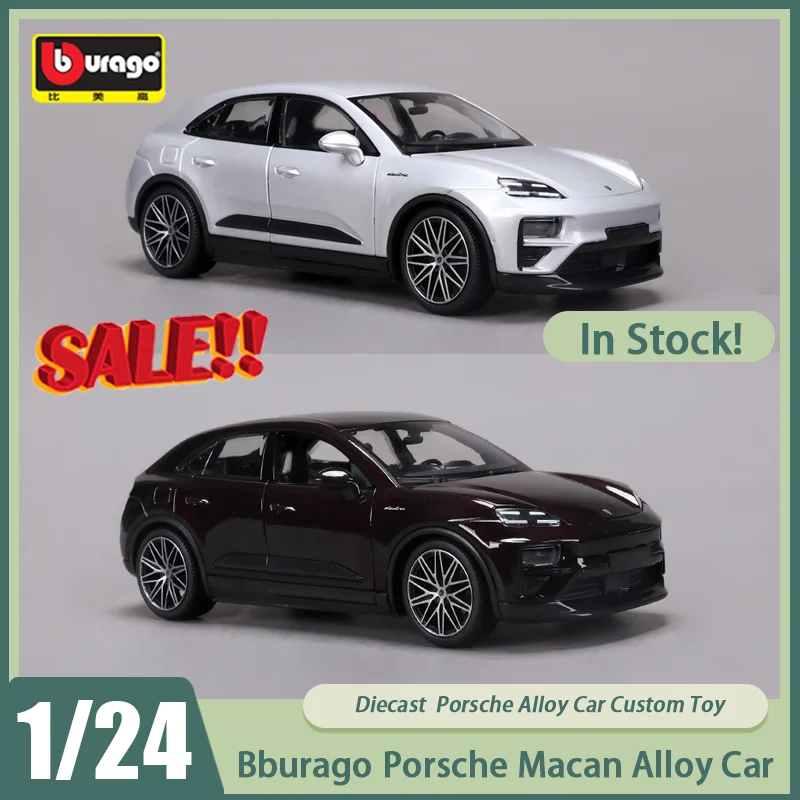 

New In Stock Bburago 1:24 Porsche Macan Alloy Car Model Miniature Diecast Porsche Ornaments Custom Toys Kids Gift
