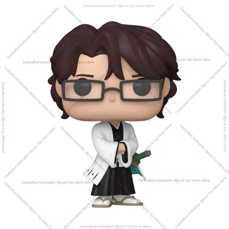 Pop Bleach Aizen Sosuke Ishida Uryu Kuchiki Byakuya Peripheral Figures Ornaments Trendy Toy Collection in Stock Original