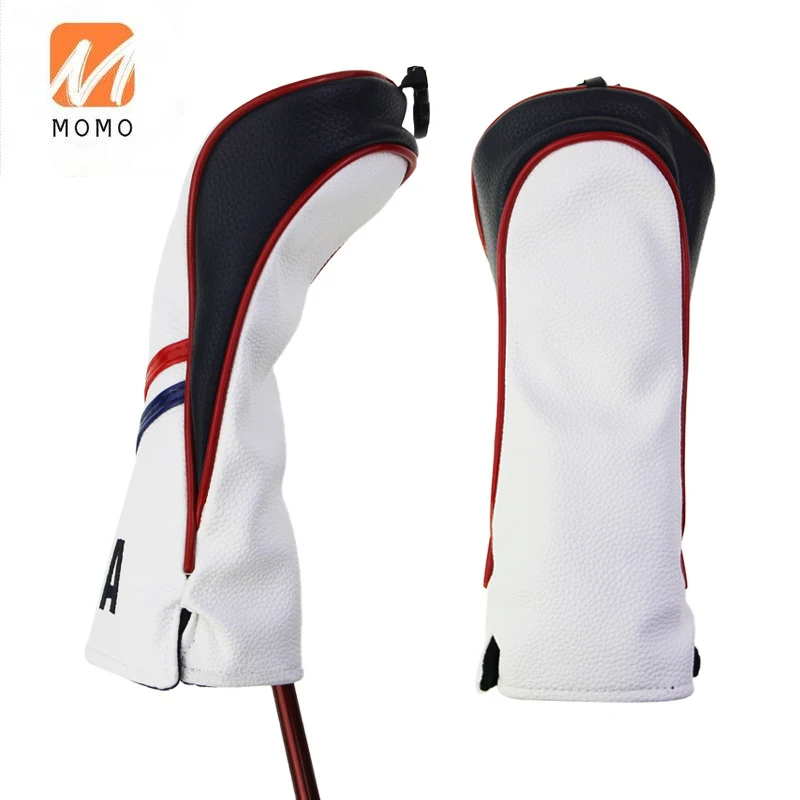 Wholesale Golf Wood Head Covers Customized Blank Golf Headcovers Pu Leather Club Covers Pu Adult Golf Headcover