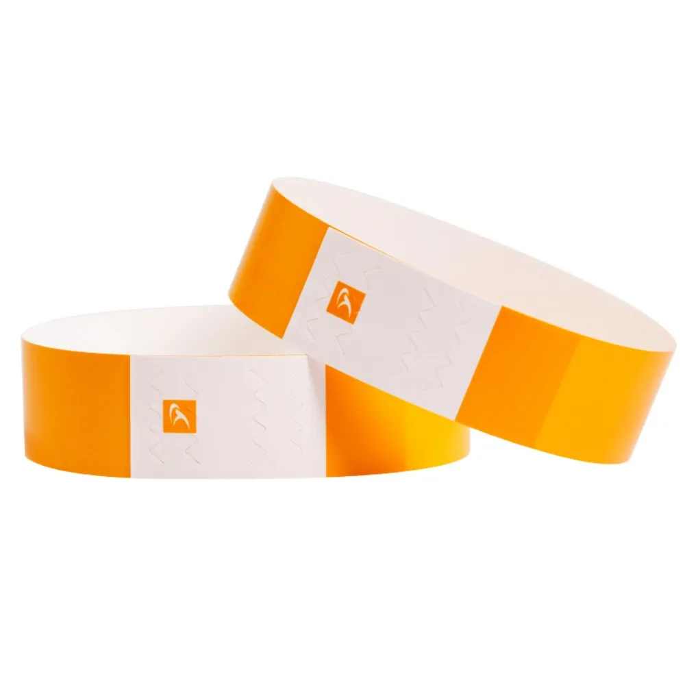 100 Pcs Paper Tyvek Wristbands Ticket Bar Identity Waterproof Synthetic Paper Wrist Party Multipurpose Disposable Wristbands
