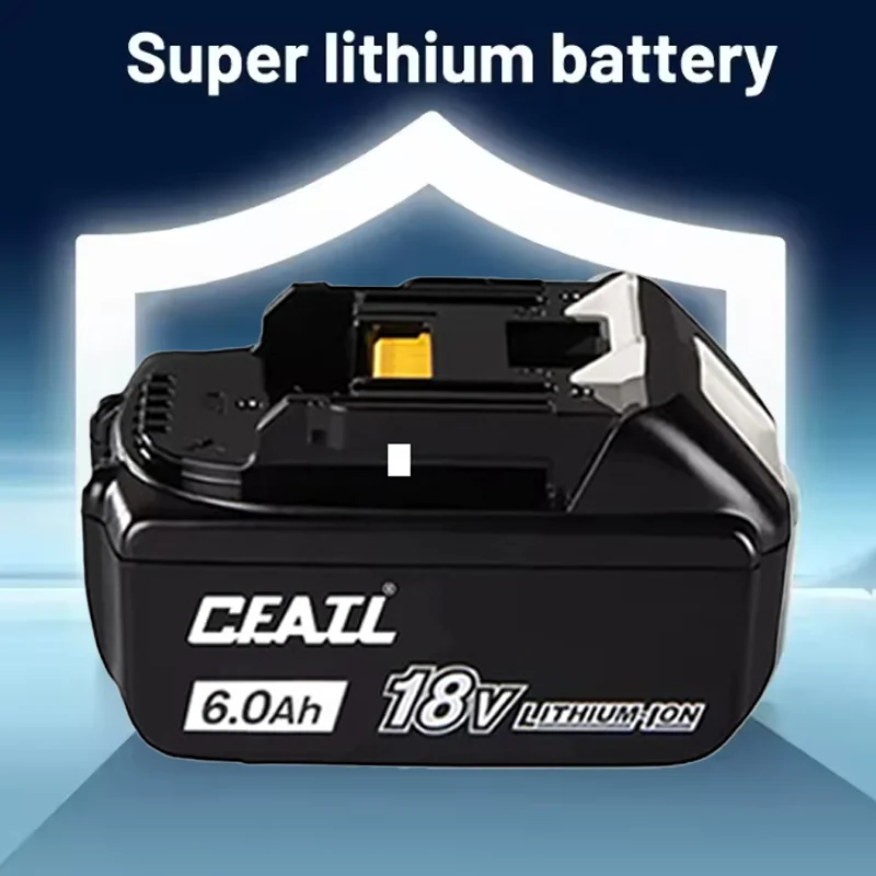 

For Makita Battery 18v 6000mAh BL1860 BL1850B BL1850 BL1830 battery & charger 18v Replacement Power Tool Batteries