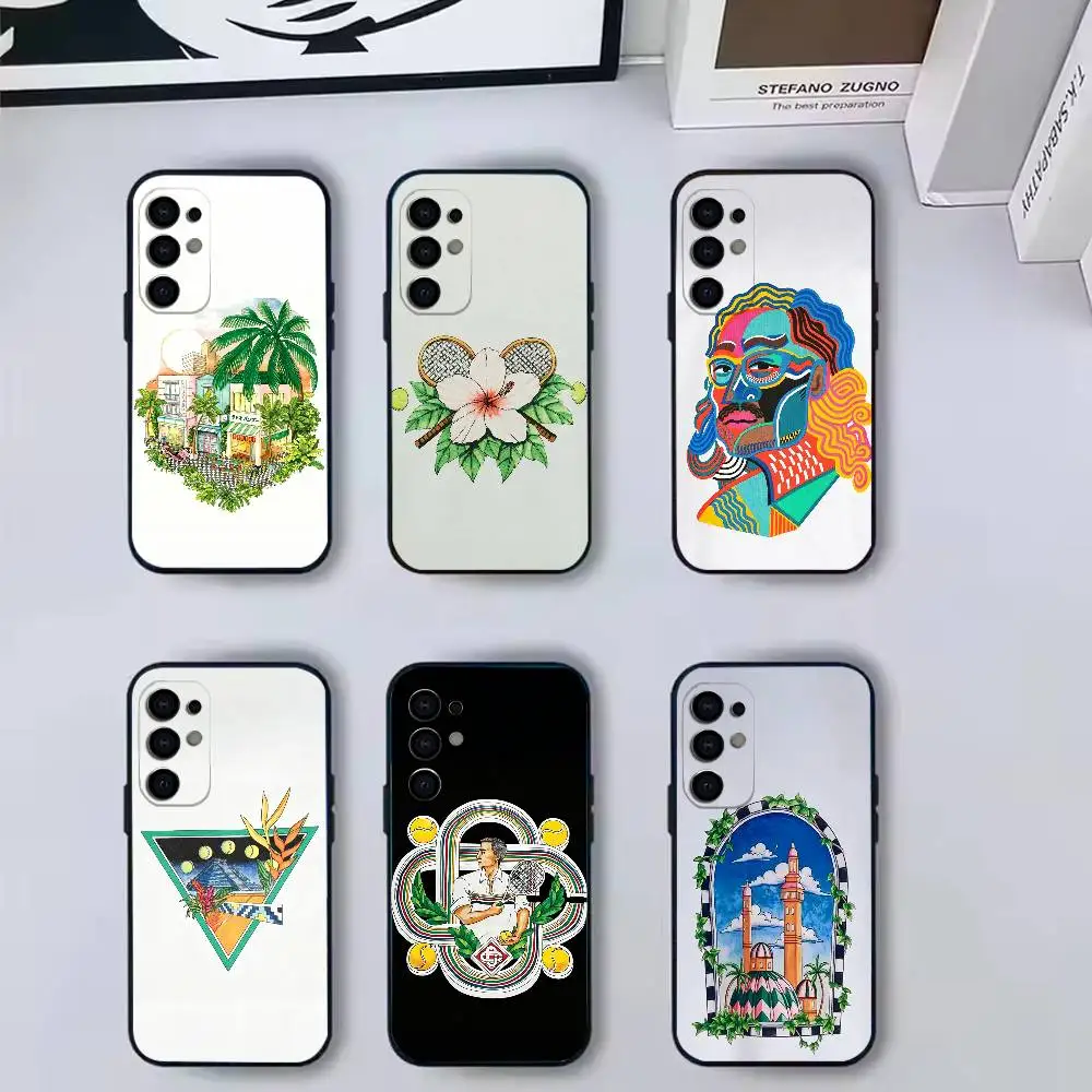 H-Hot C-Casablanca  Phone Case For Samsung S 25,24,23,22,30,21,10,9,Ultra,Plus,Lite,FE,4,5 G Black Silicone Case