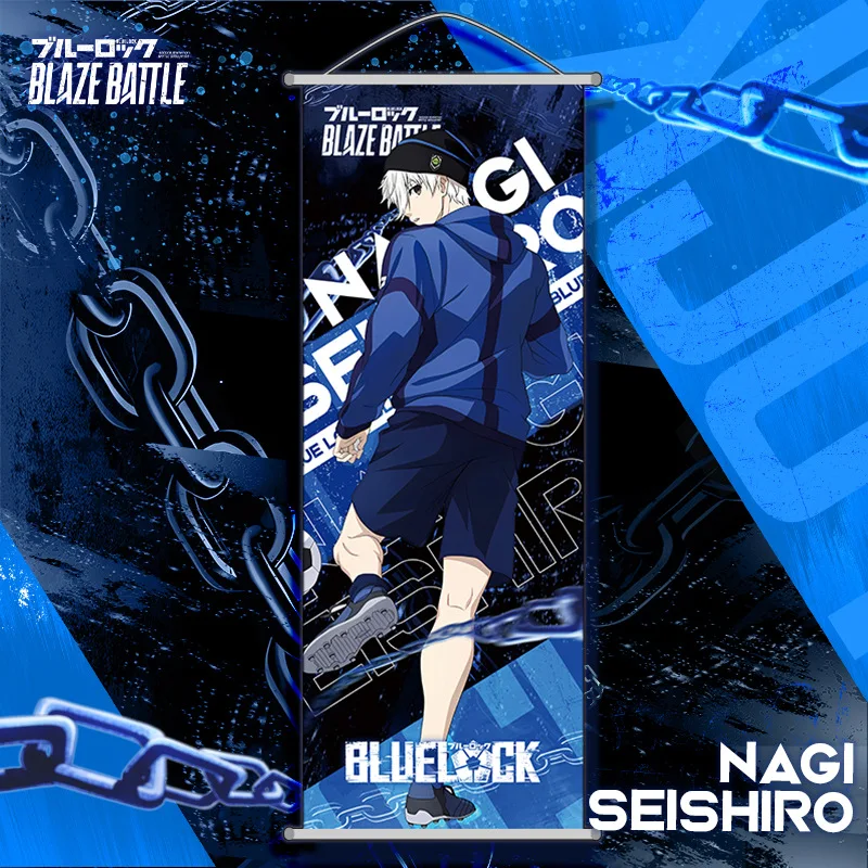 Nouveau BlueLock suspendus peintures bobine affiches dessin animé Chigiri Hyoma fonds d'écran décorations Anime périphérique Support cadeaux de vacances