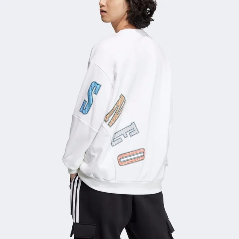 Adidas genuine new men's casual sports round neck pullover sweatshirt HM9993
