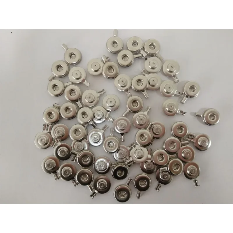 

100pcs/lot Crimped 4.0 ECG Snap Terminal , Ecg Button,Physiotherapy ECG Machine Parts Wire,Nickel Plated