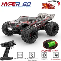 Hyper Go MJX 16210 16207 16208 16209 1/16 4WD RC Car 70KM/H Brushless  RC Racing Car Remote Control Cars Off-Road Truck Toys