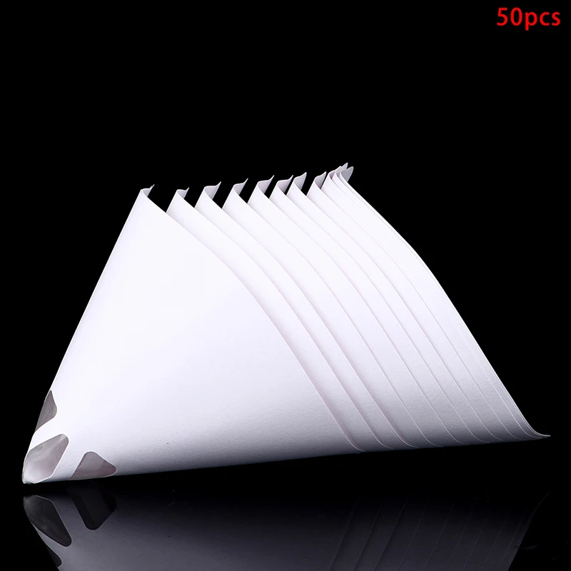50Pcs 3D Printer Paper Filter LCD Photocuring Consumables UV Resin Accessories Thicker Paper Funnel